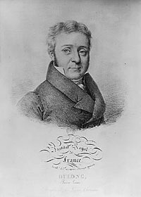 Figure 5 : Le physicien Pierre-Louis Dulong.  Il n’a pas été possible de trouver une quelconque représentation de son collègue Alexis Thérèse Petit, emporté par la tuberculose à 29 ans.