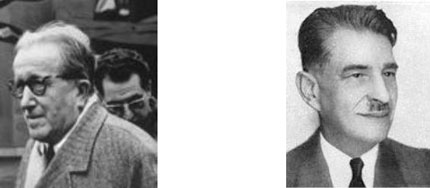 Figures 6 : à g. Henri Laugier (1888-1973) (image CNRS) ; à dr. Henri Longchambon (1896-1969) (image Sénat)