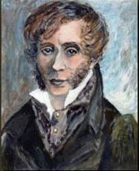 Figure 2 : Charles Dupin (1784-1873), ingénieur, mathématicien et homme politique. C’est lui qui fit l’éloge de Girard à sa mort en 1836 (portrait peint par le Dr Margaret Bradley pour la couverture de son livre sur Dupin, Charles Dupin and His Influence on France, Cambria Press, 2012).